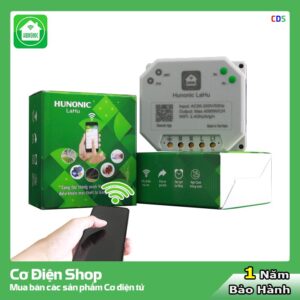 Công tắc điều khiển từ xa bằng điện thoại Hunonic Lahu 1 kênh công suất 4000W