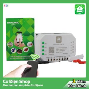 Công tắc điều khiển từ xa bằng điện thoại Hunonic Lahu 4 kênh (công nghệ 4.0)