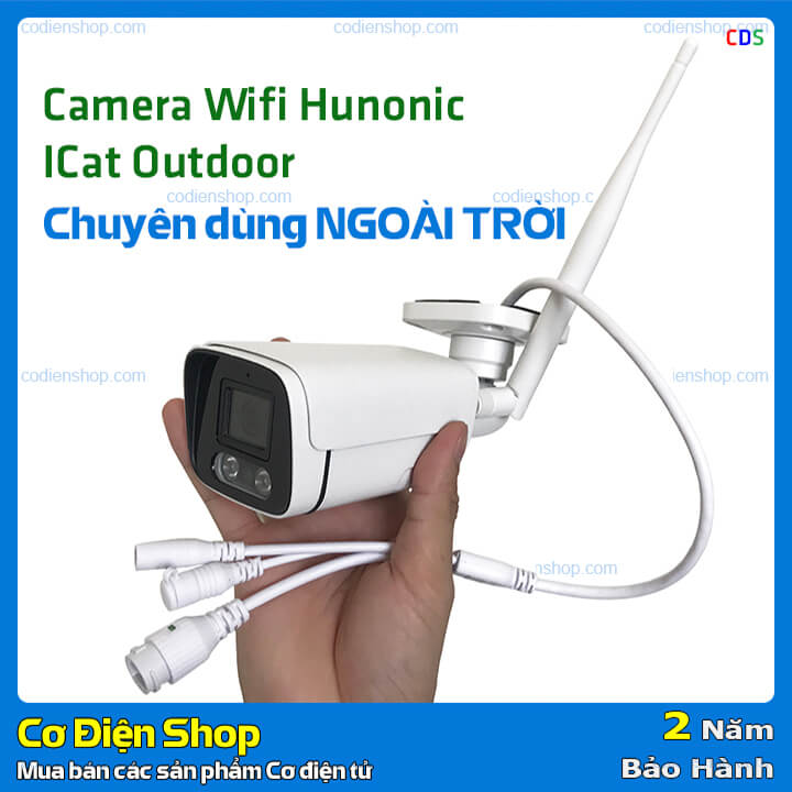 Camera Hunonic Camera IP Wifi ngoài trời - Hunonic ICat Outdoor - Cơ Điện Shop - Cơ ...