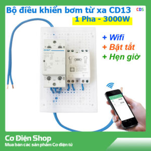 Bộ Điều Khiển Bơm Từ Xa Bằng Điện Thoại CD13 [Công suất 3000W - 4hp] Dùng cho Máy Bơm, Động Cơ 1 Pha 220V
