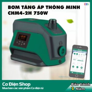 Bơm biến tần CHM4-2H, 220V - 0,75kW - Điều khiển từ xa bằng điện thoại - Bảo hành 1 Năm