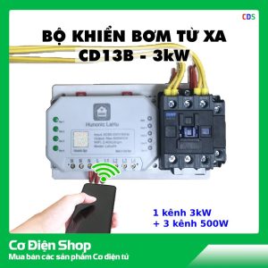 Bộ Điều Khiển Bơm Từ Xa Bằng Điện Thoại CD13BRTC – 1 Kênh 3kW + 3 kênh 500W – Cơ Điện Shop