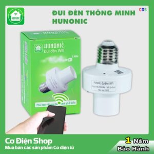 Đui Đèn Thông Minh Hunonic [ Điều Khiển Từ Xa Bằng Điện Thoại Qua Wifi ] - Hàng Chính Hãng